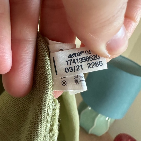 Aerie Oversized Lace Up Cotton Hoodie Sweatshirt - Picture 10 of 12